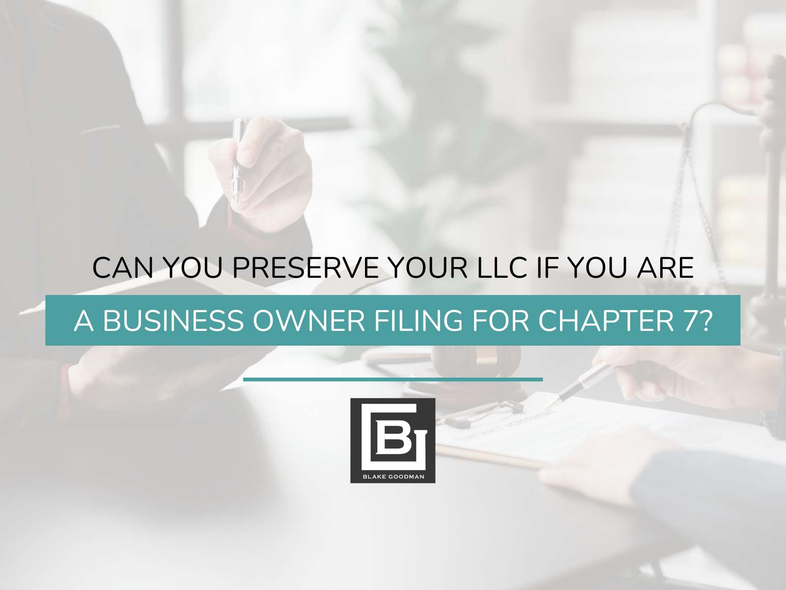 Can You Preserve Your LLC If You Are A Business Owner Filing For Chapter 7?