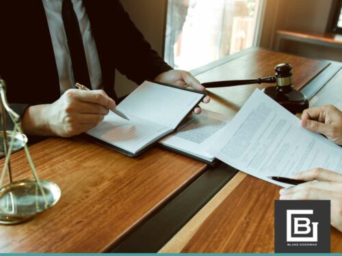 Attorney discussing Chapter 13 Bankruptcy documents with a client